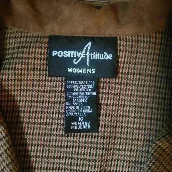 Vintage Positive Attitude 2-Piece Duster Coat With Belt Size 16 - Picture 3 of 11